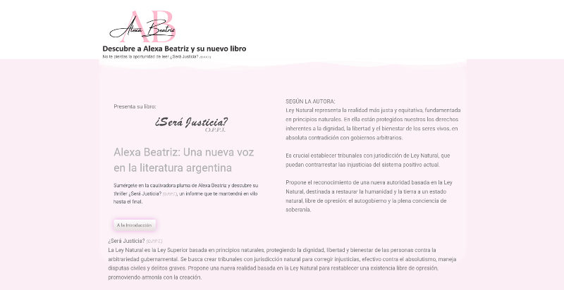 Alexa Beatriz - Autora y escritora